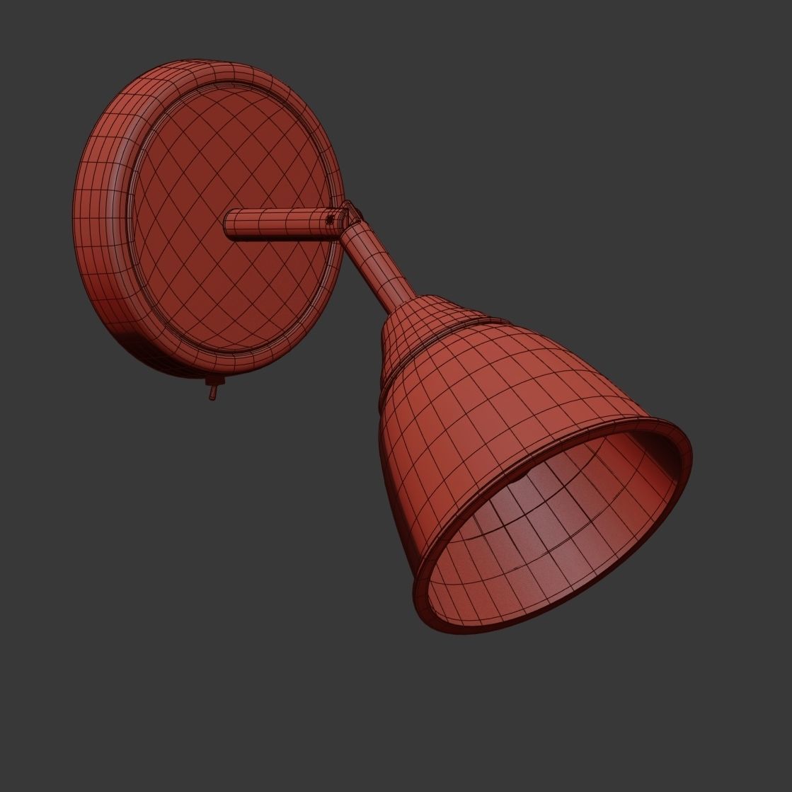 Modern wall lamp 3D model_6