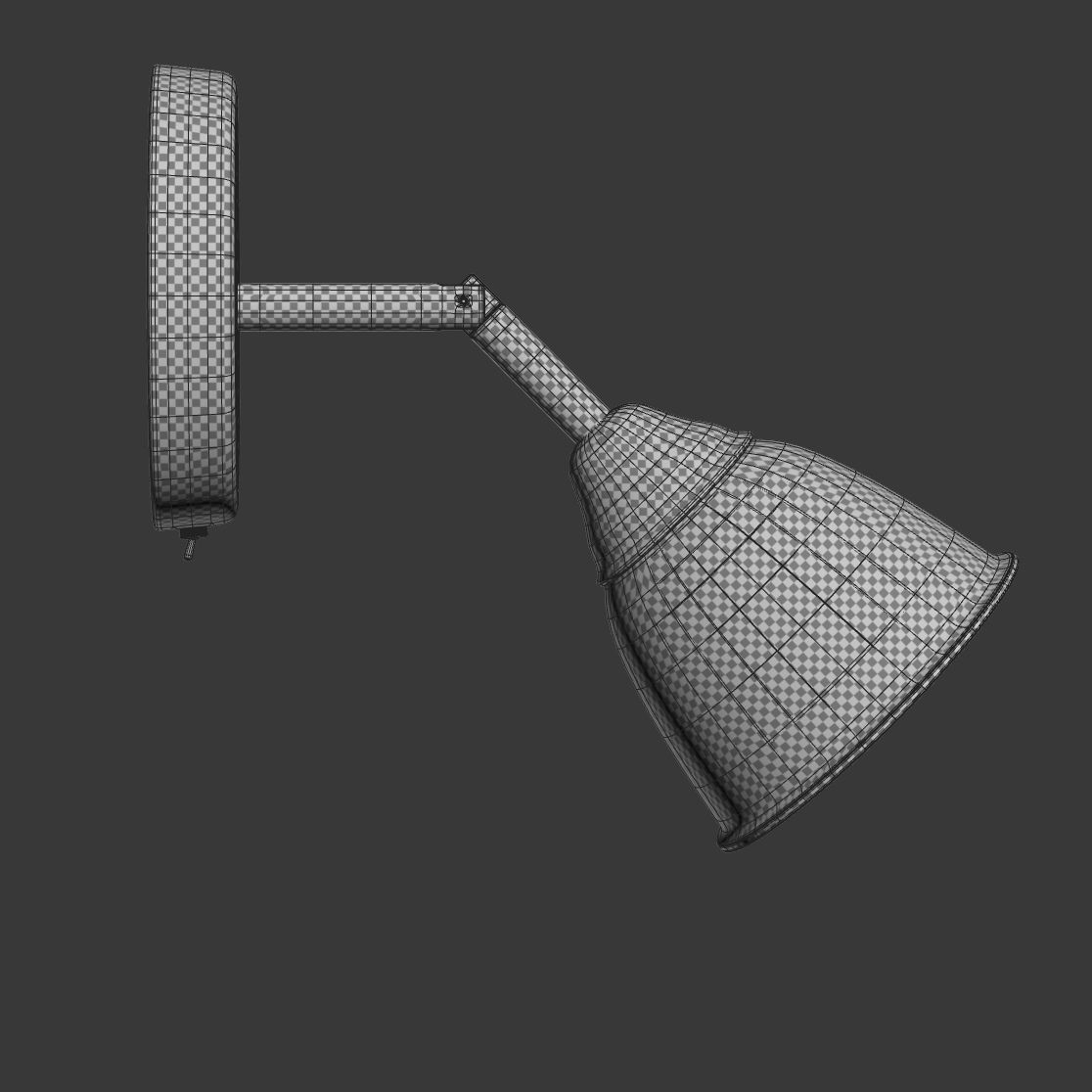 Modern wall lamp 3D model_8