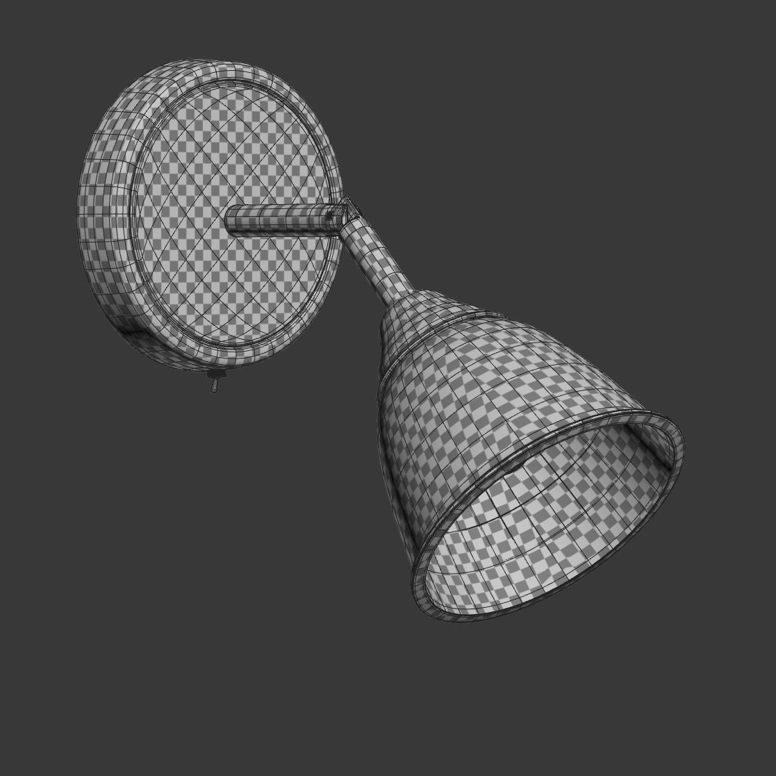 Modern wall lamp 3D model_7