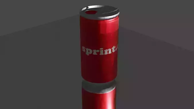 Soda or juice can Low-poly 3D model