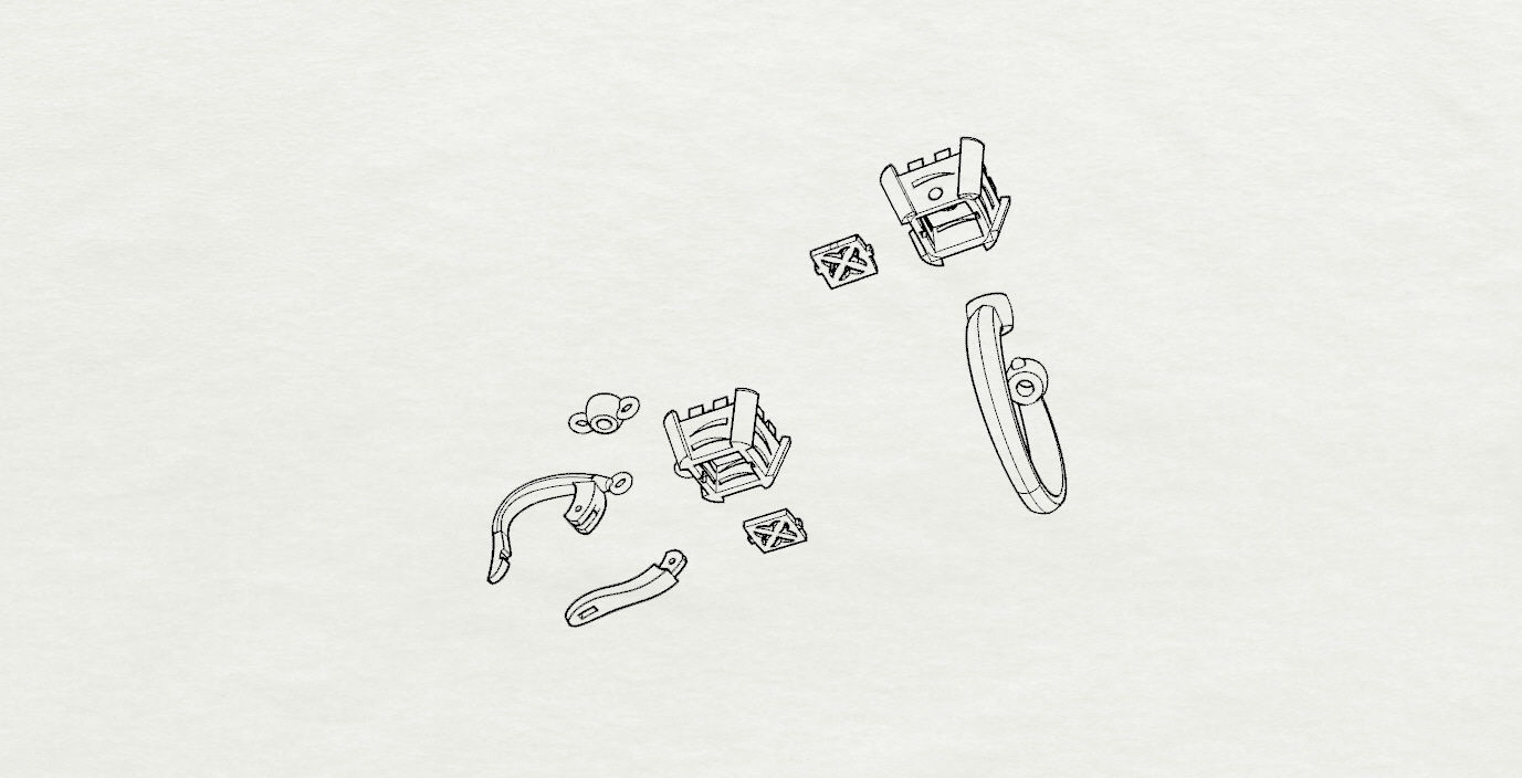 Ring and Earrings  3D print model_13