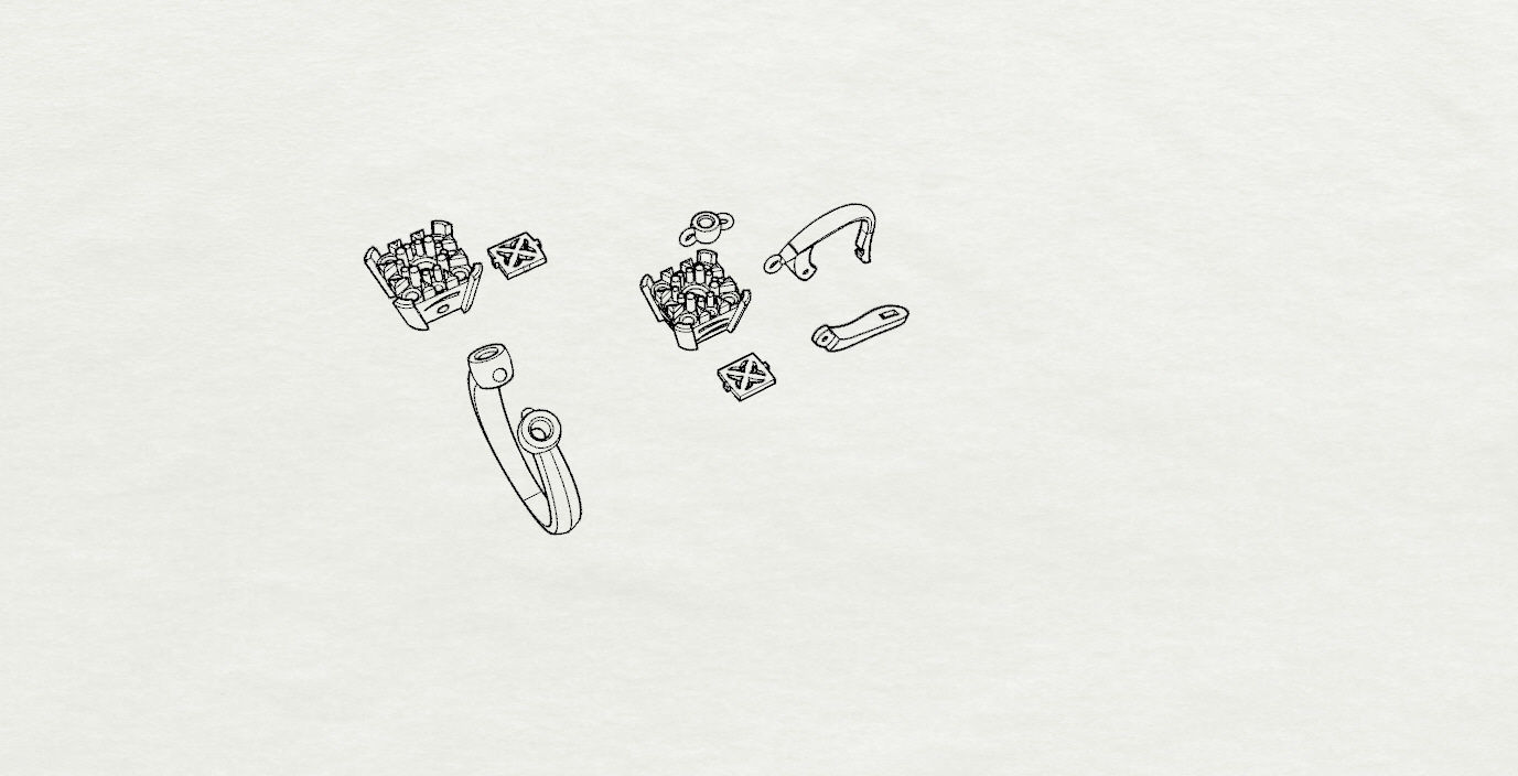 Ring and Earrings  3D print model_14