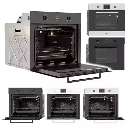 Hotpoint oven Low-poly 3D model