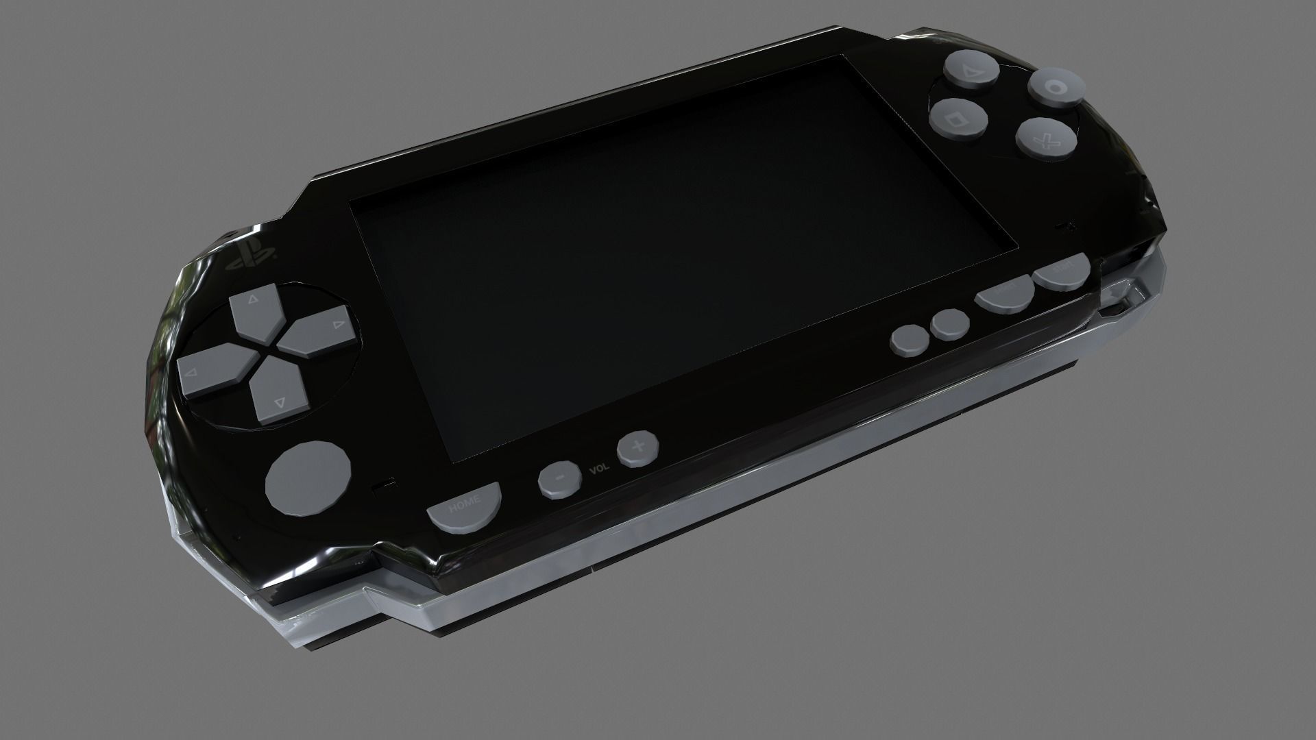 PSP model game console Low-poly 3D model_5