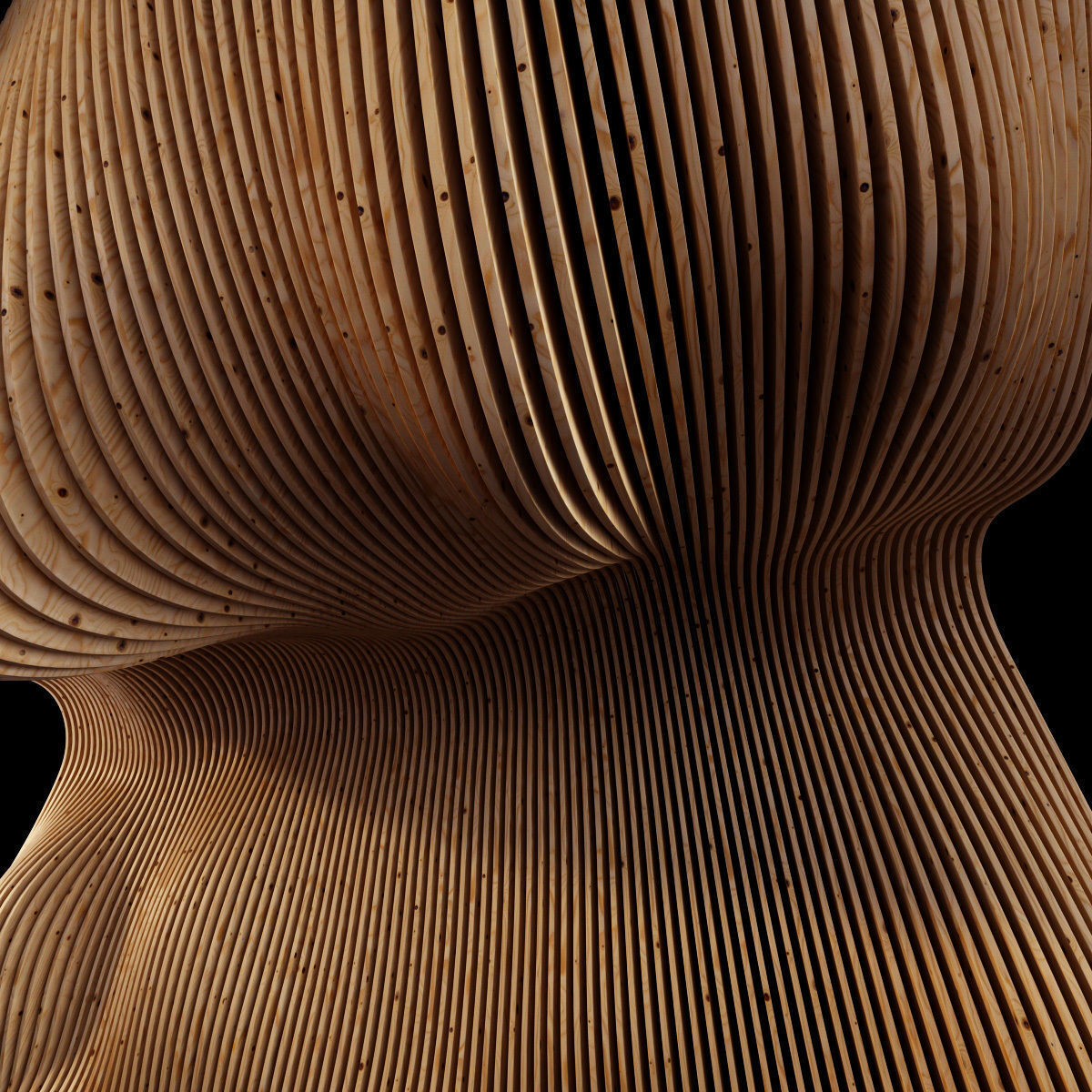 Parametric Big wall n1 part hall 3D model_4