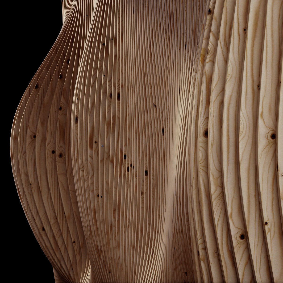 Parametric Big wall n1 part hall 3D model_10