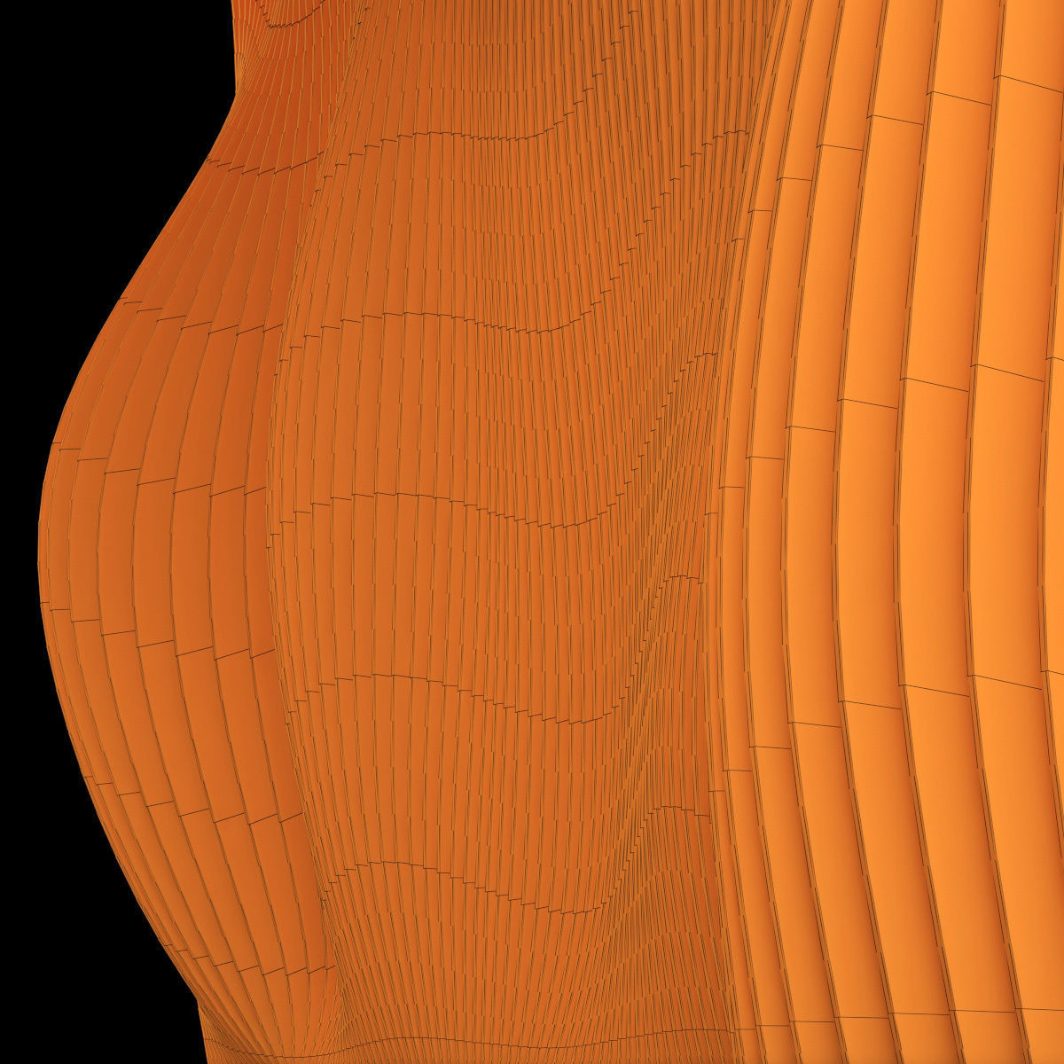 Parametric Big wall n1 part hall 3D model_11