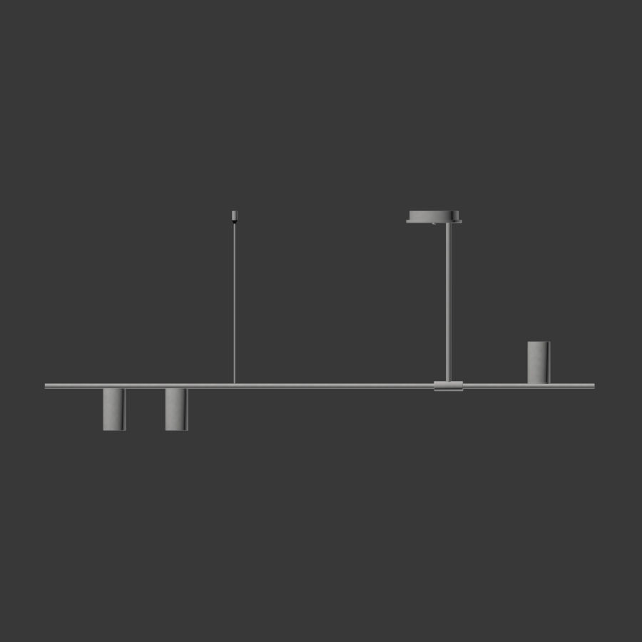 Tribes Linear Pendant 3D model_1