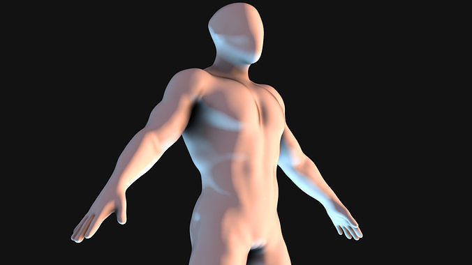Faceless BaseMesh Man 3D model