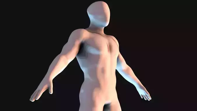Faceless BaseMesh Man 3D model