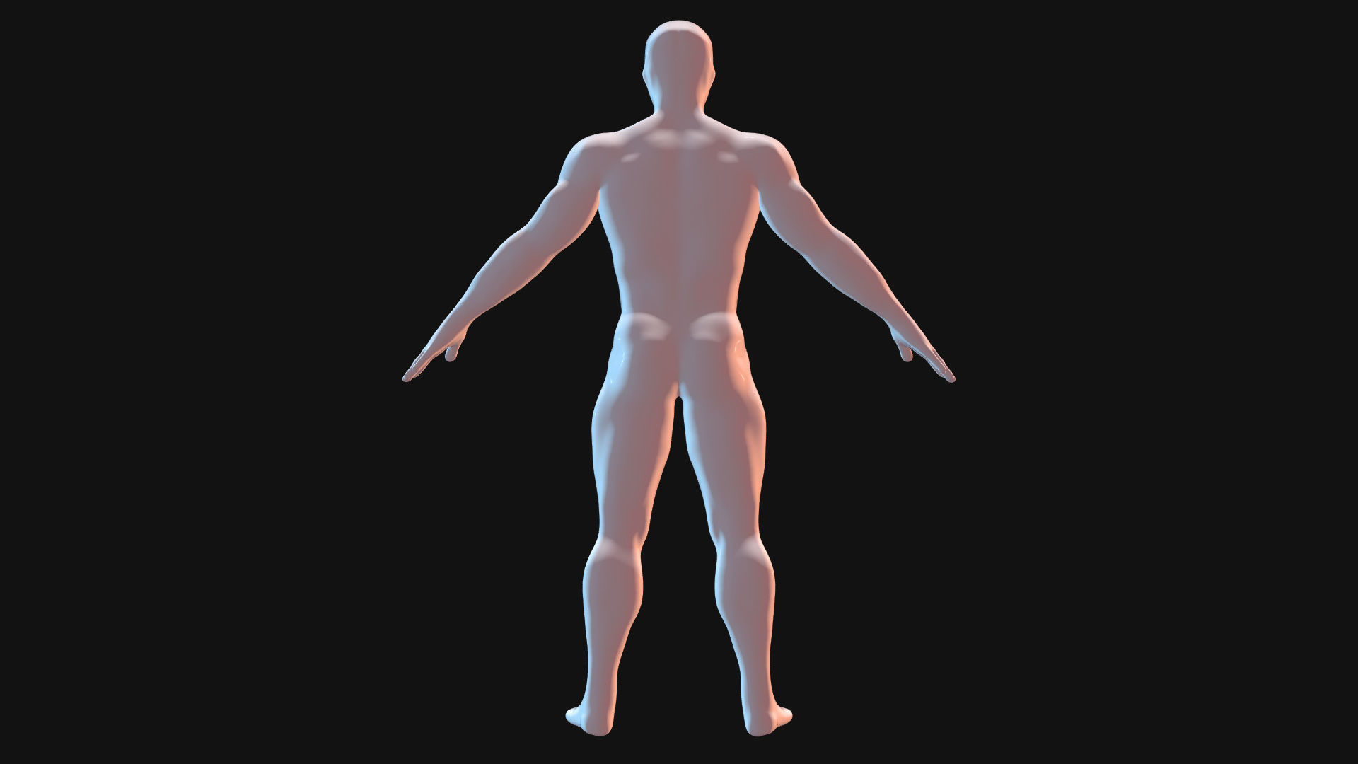 Faceless BaseMesh Man 3D model_5