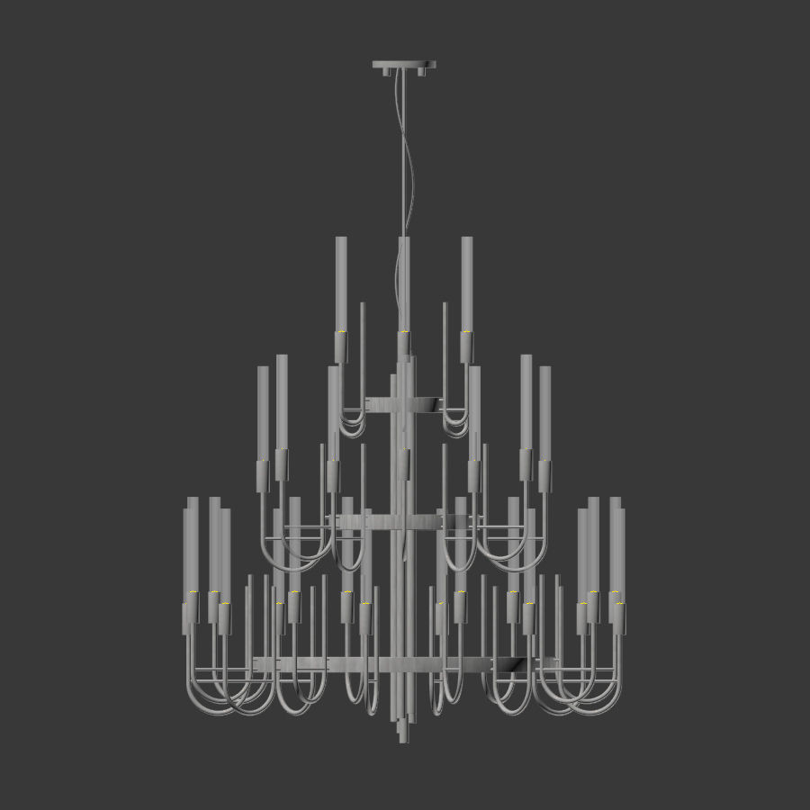 Luxxu Gala Suspension Chandelier 3D model_1