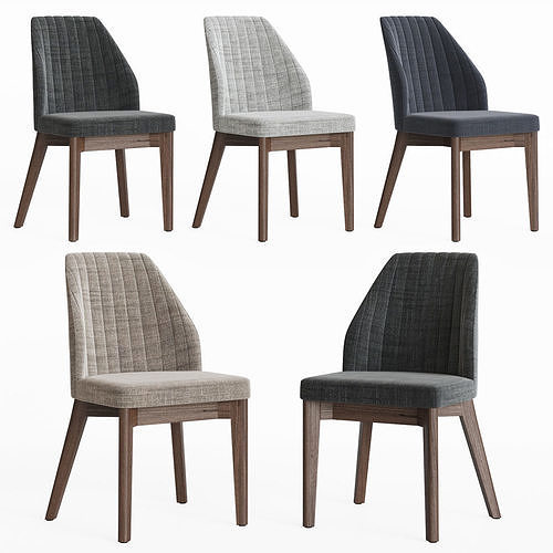 Vaz Dining Chair Modern Furniture 3D model