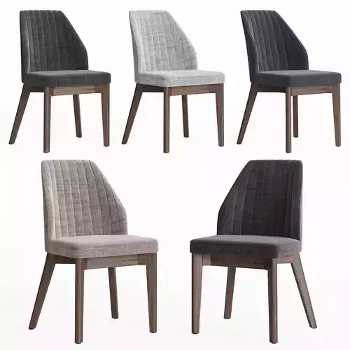 Vaz Dining Chair Modern Furniture 3D model
