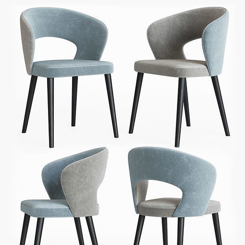 Darford Open Back Armchair 3D model