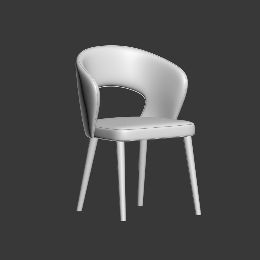 Darford Open Back Armchair 3D model_3