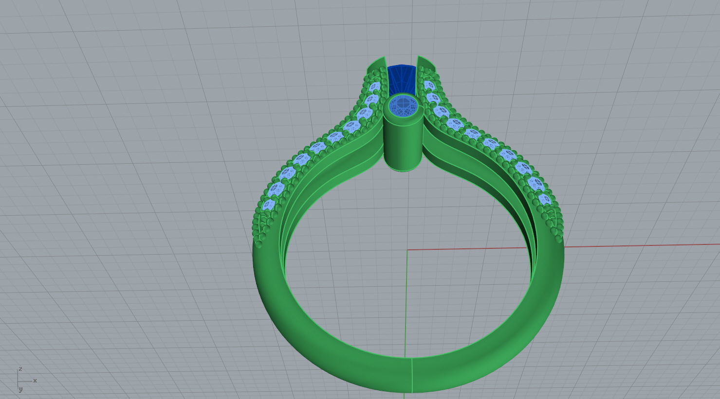  Engagement ring N - 196 3D print model_10