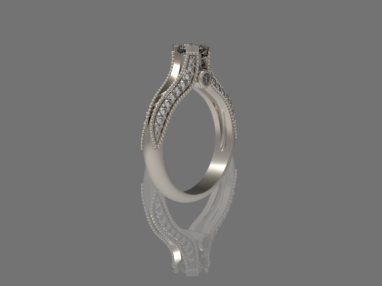  Engagement ring N - 196 3D print model_4