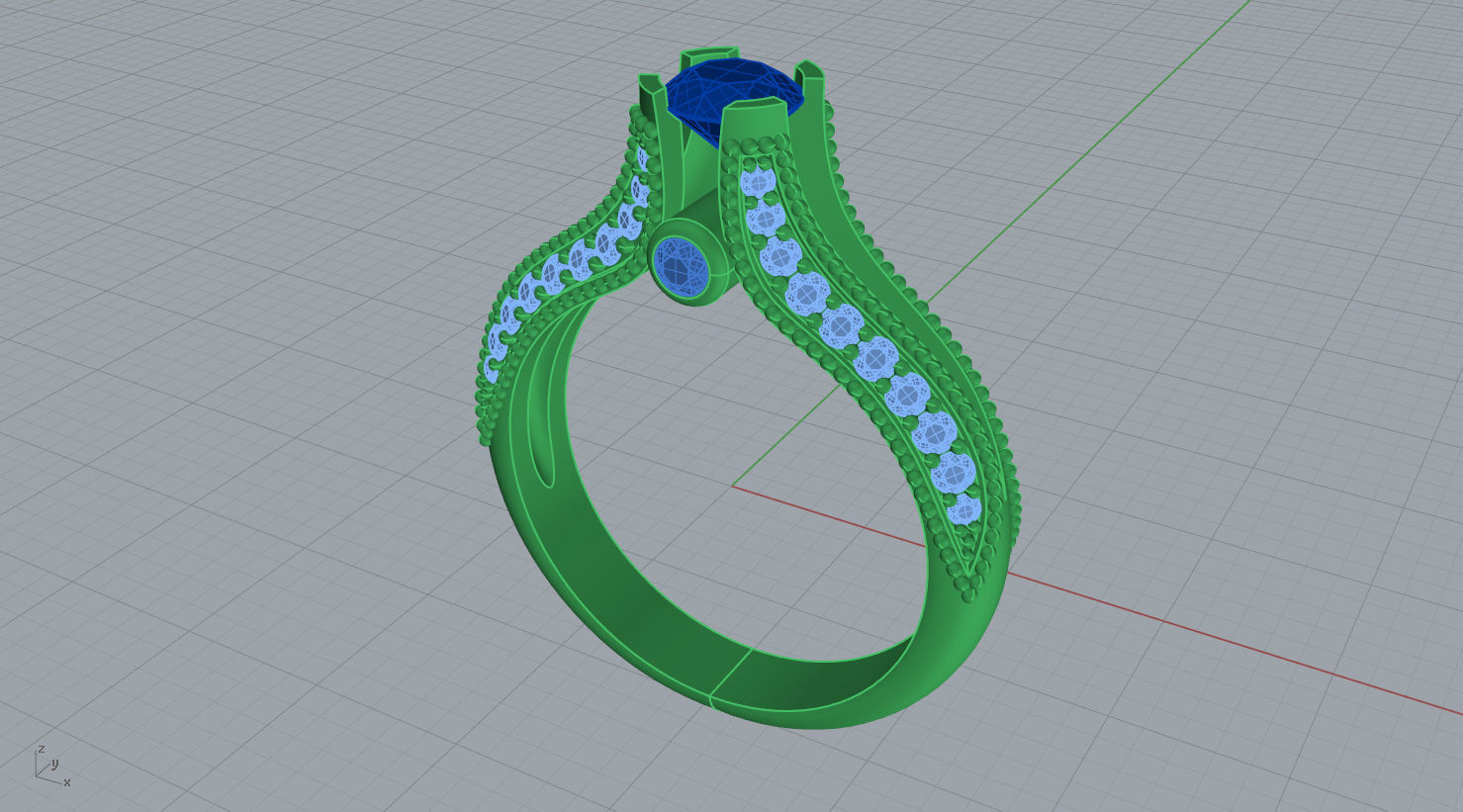  Engagement ring N - 196 3D print model_8