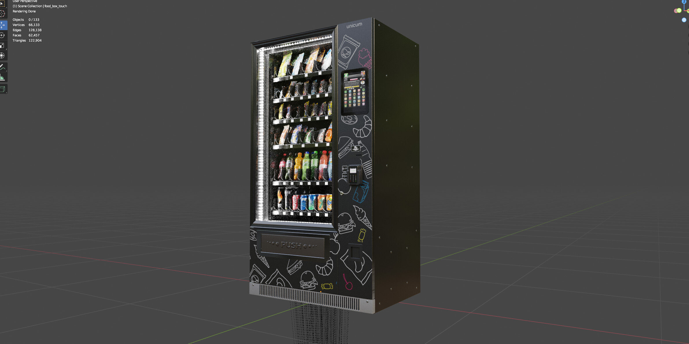 Unicum Rosso Foodbox TOUCH TO GO  3D model_8
