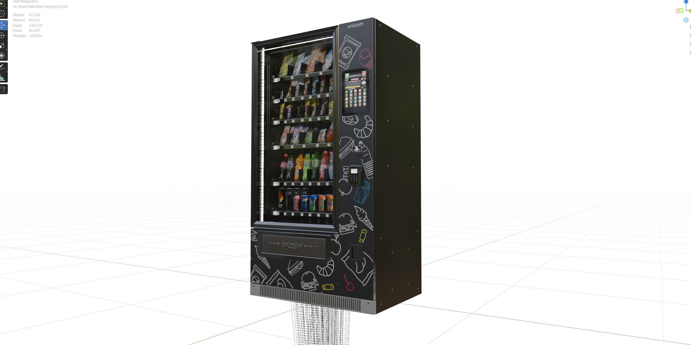 Unicum Rosso Foodbox TOUCH TO GO  3D model_9