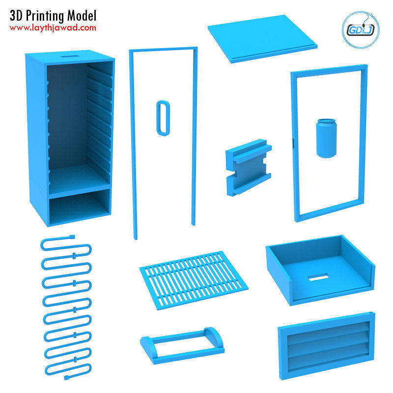 Cold Drink Cooler 3D print model_6