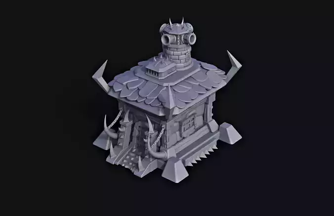 Orc Base Fortress 3D print model