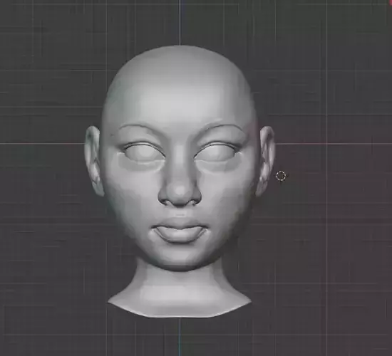 AFRICA FEMALE HEAD 3D print model