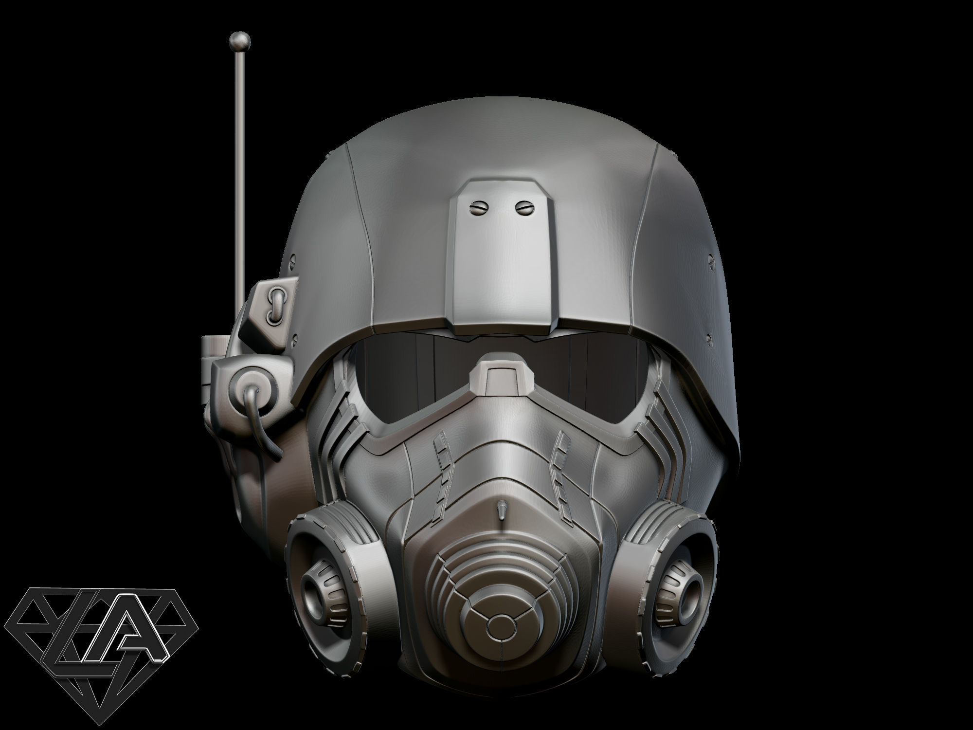 NCR New Vegas helmet  3D print model_1