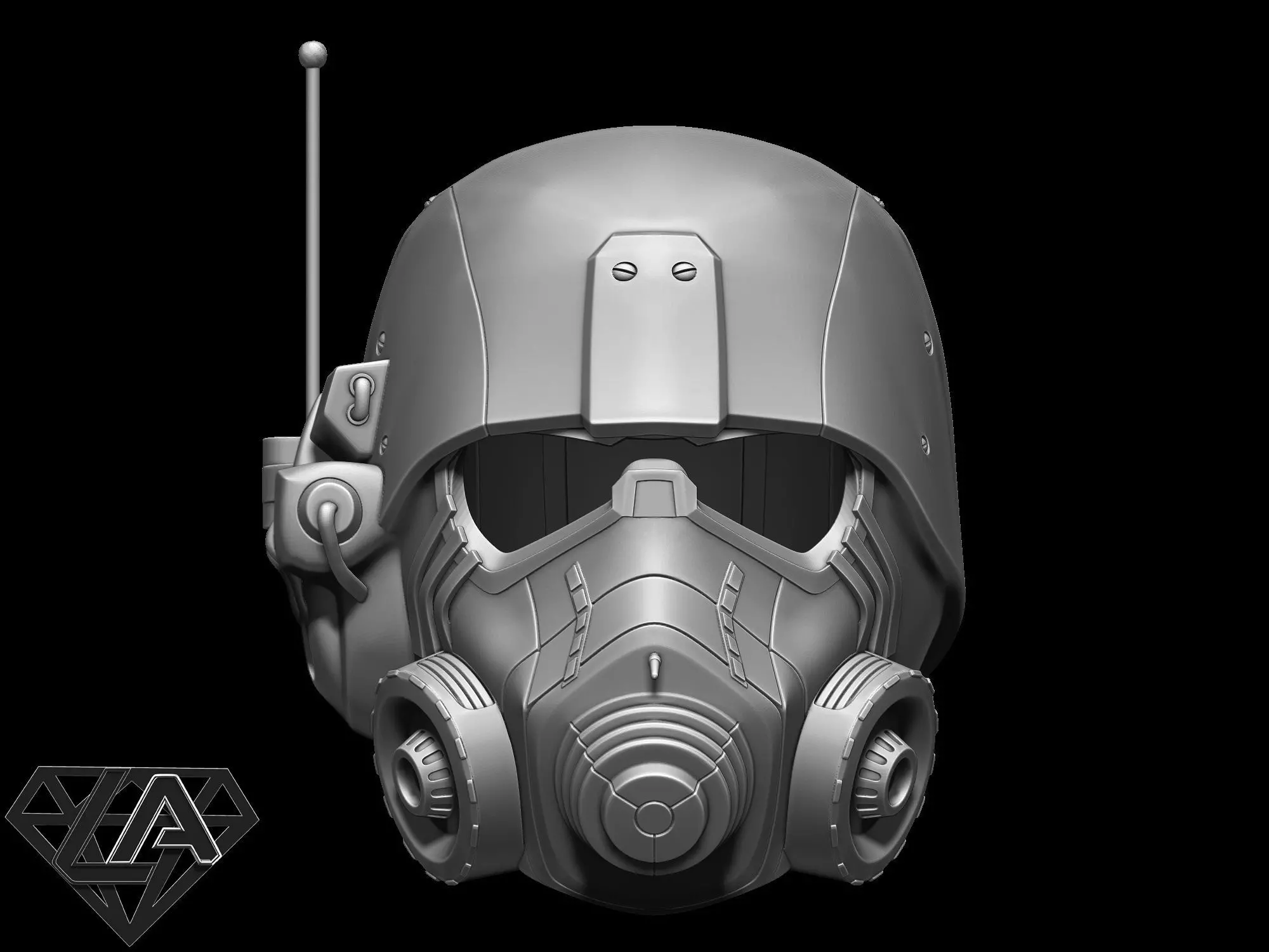 NCR New Vegas helmet  3D print model_0