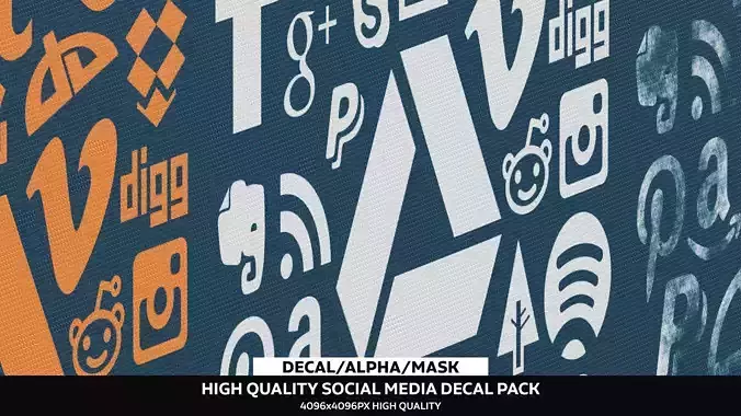 Social Media Alpha Pack Texture