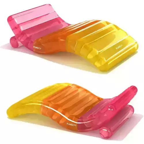 CLEAR RAINBOW floating CHAISE LOUNGER Funboy