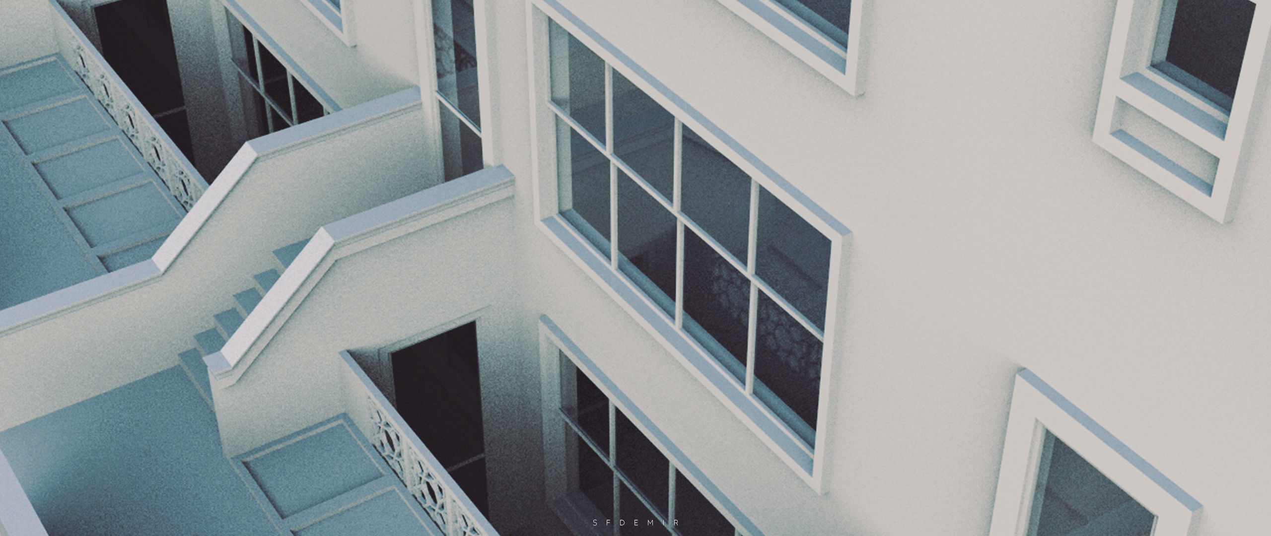 American Building 3D Model Low-poly 3D model_2