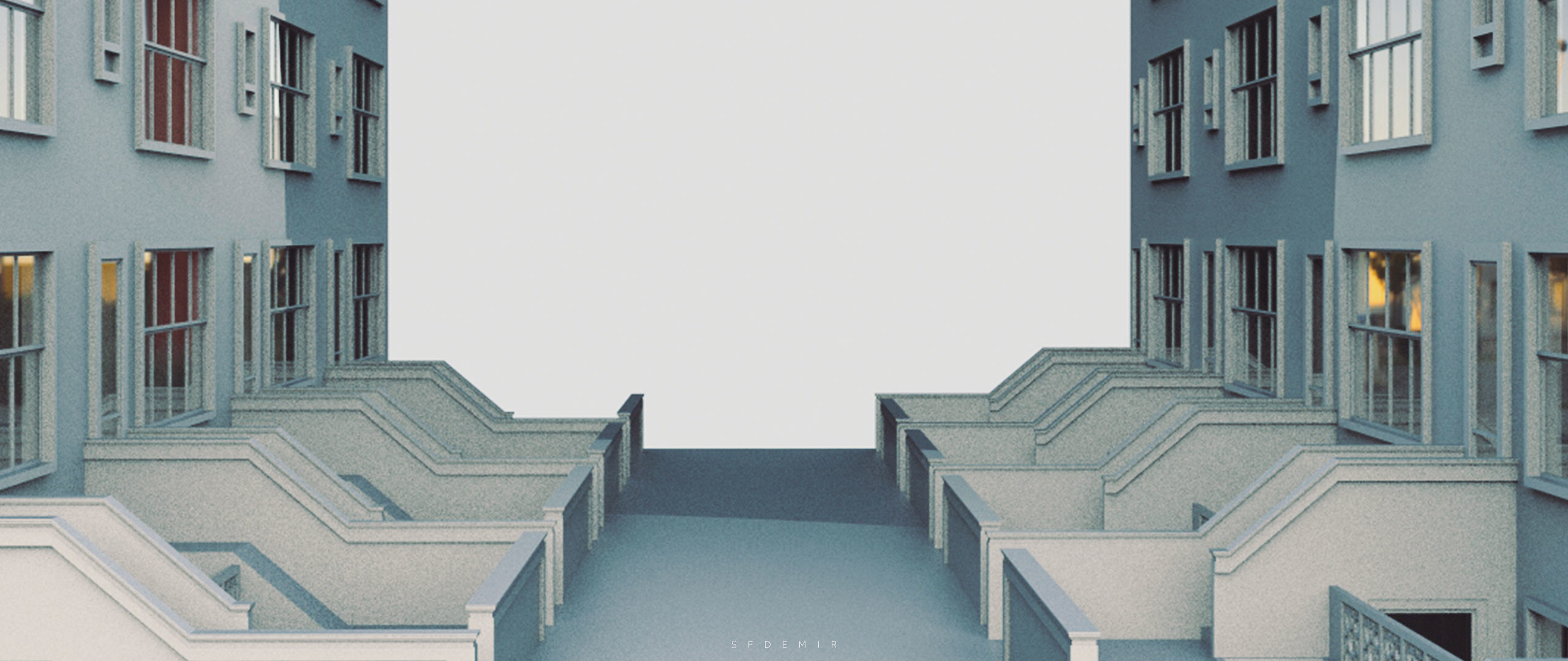 American Building 3D Model Low-poly 3D model_3