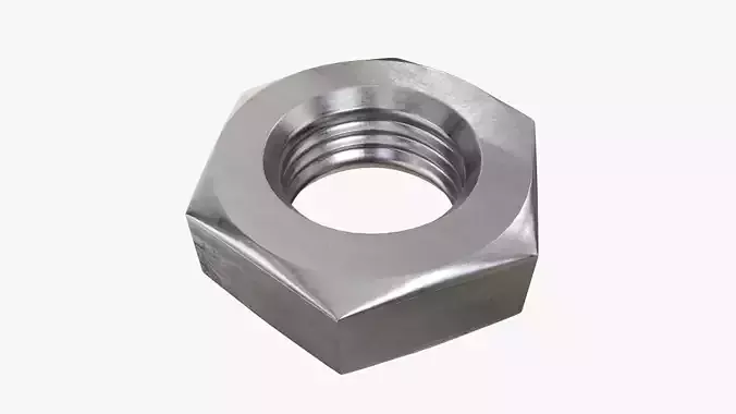 Metal nut big 3D model