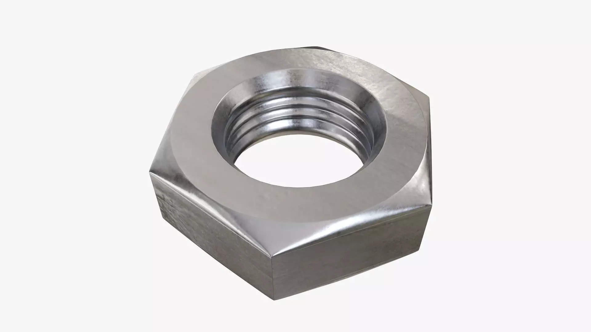 Metal nut big 3D model