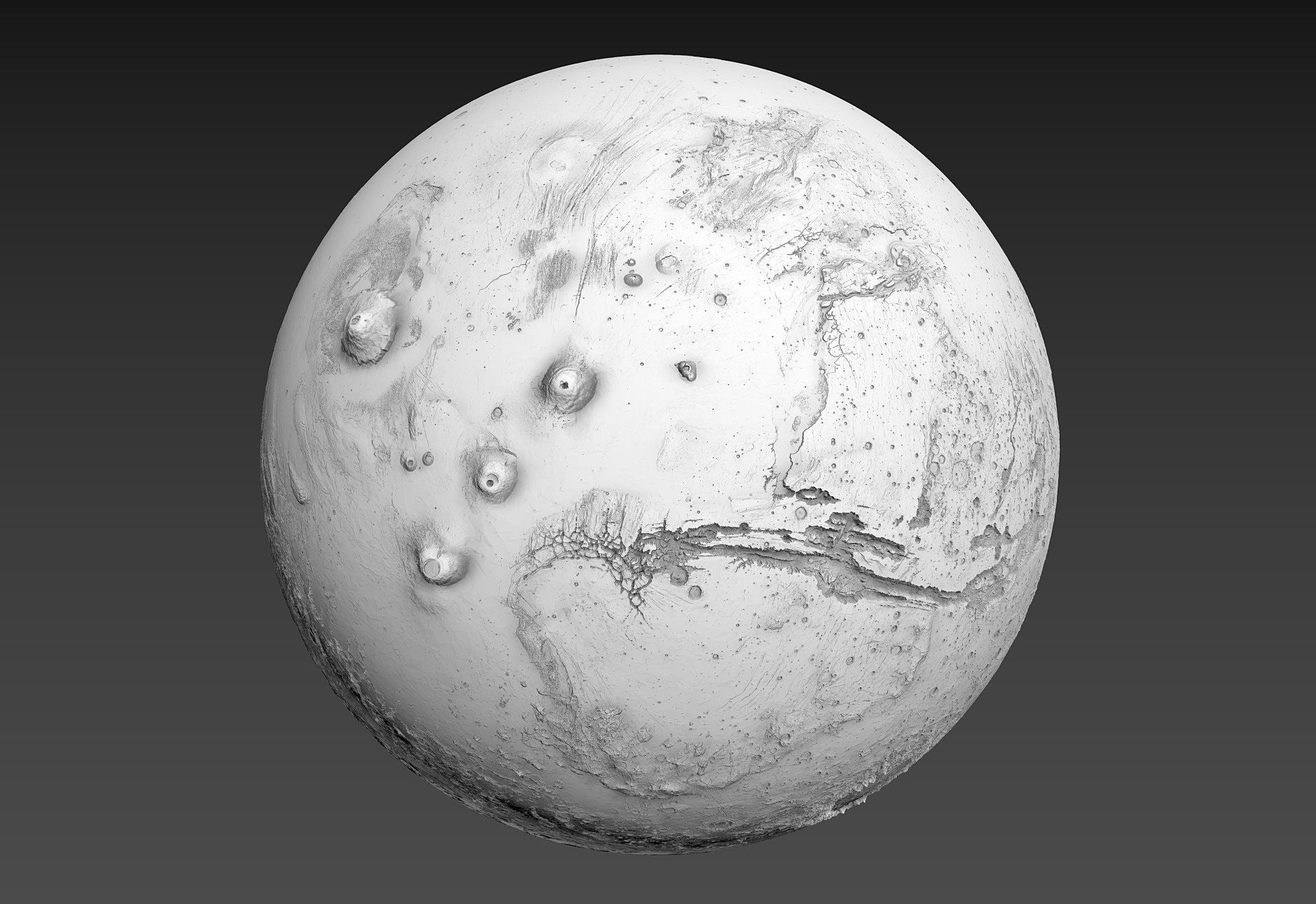 Earth Moon Mars 3D model_15