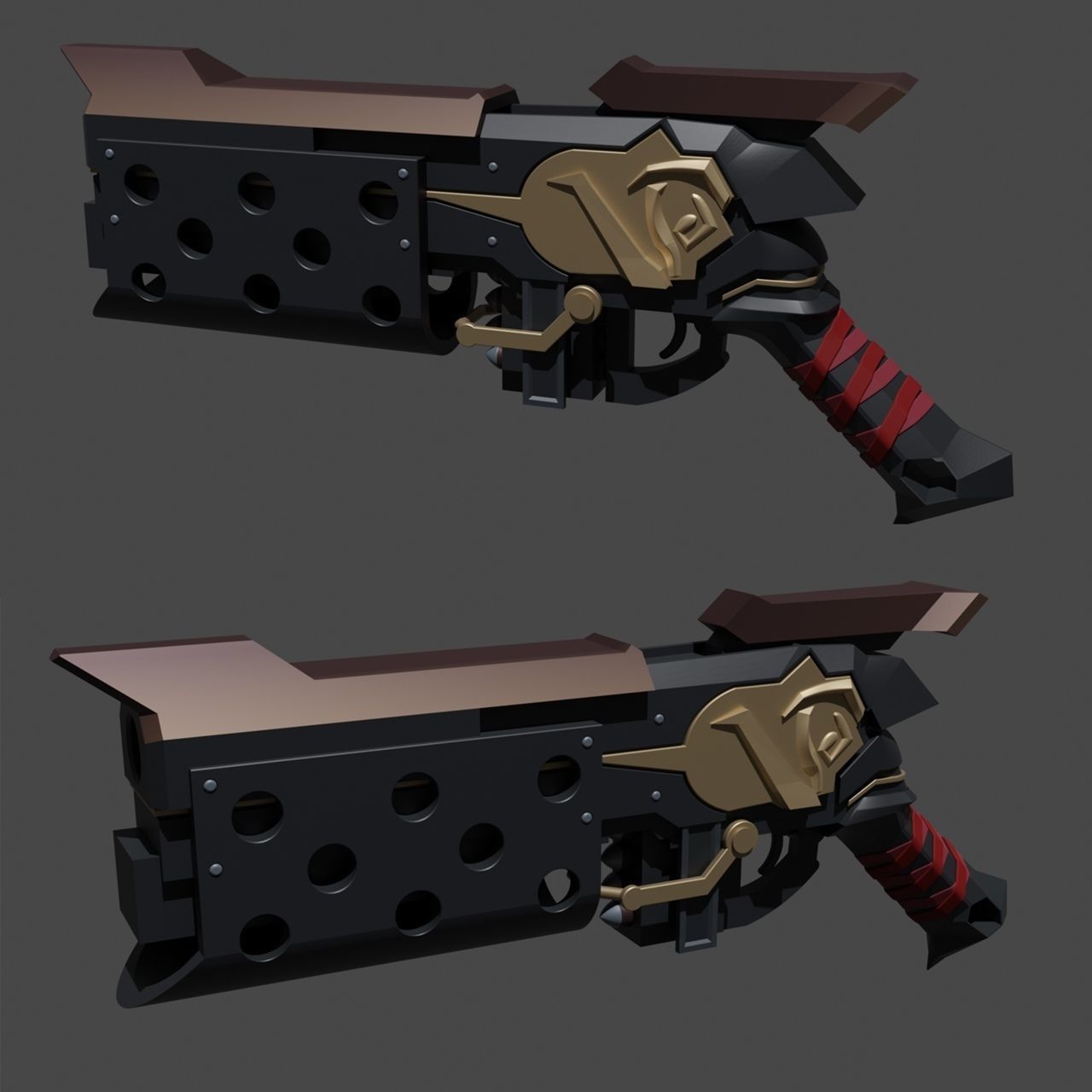 Samira full kit  League of Legends cosplay 3d print 3D print model_1