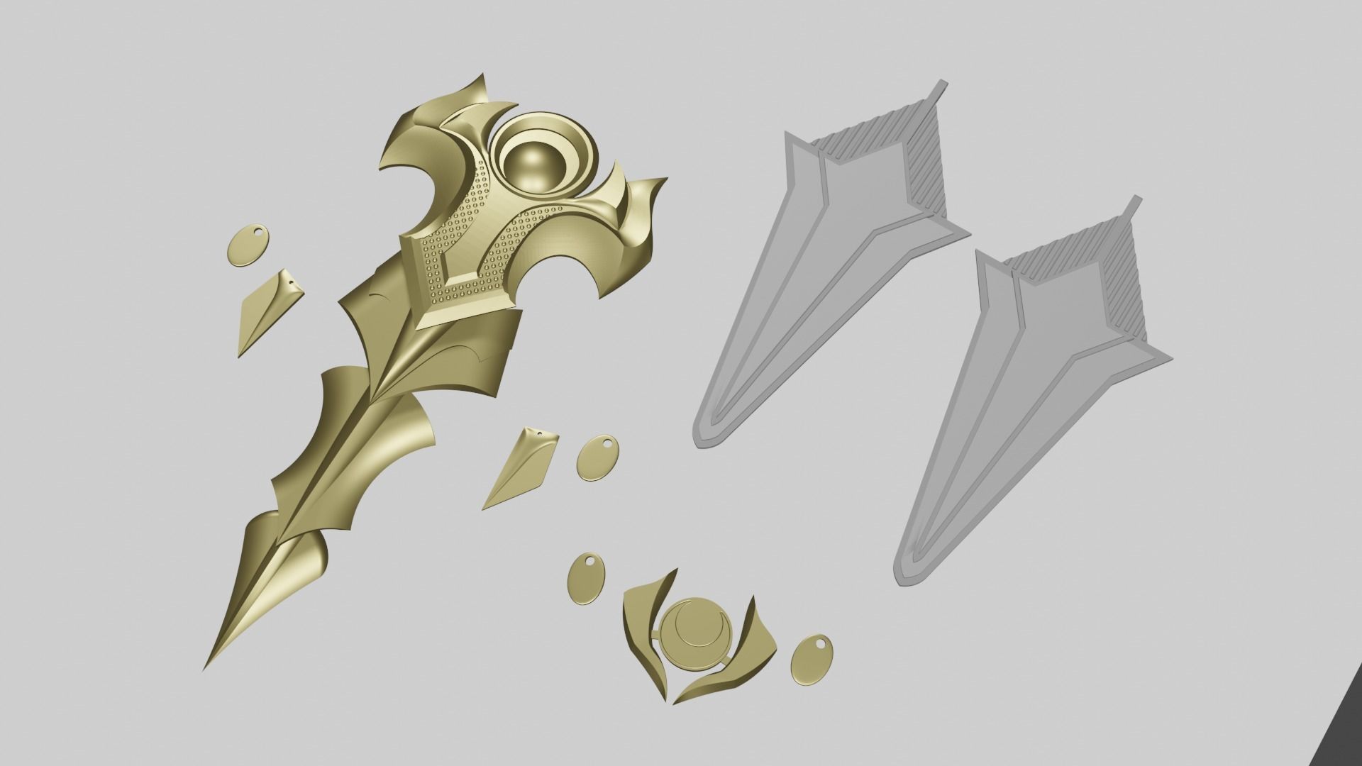 Samira full kit  League of Legends cosplay 3d print 3D print model_3