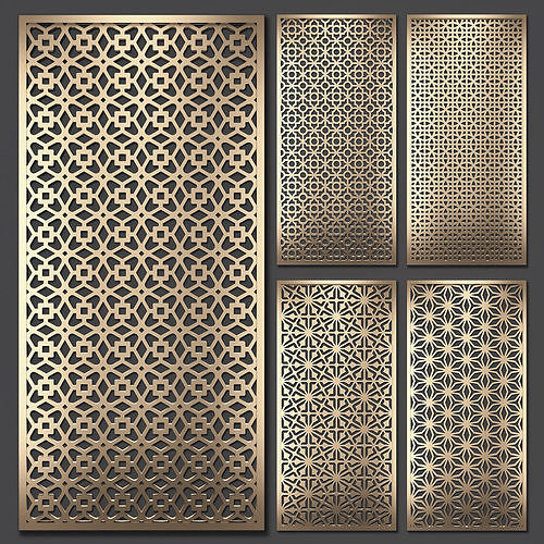 Decorative panel set 73 3D model