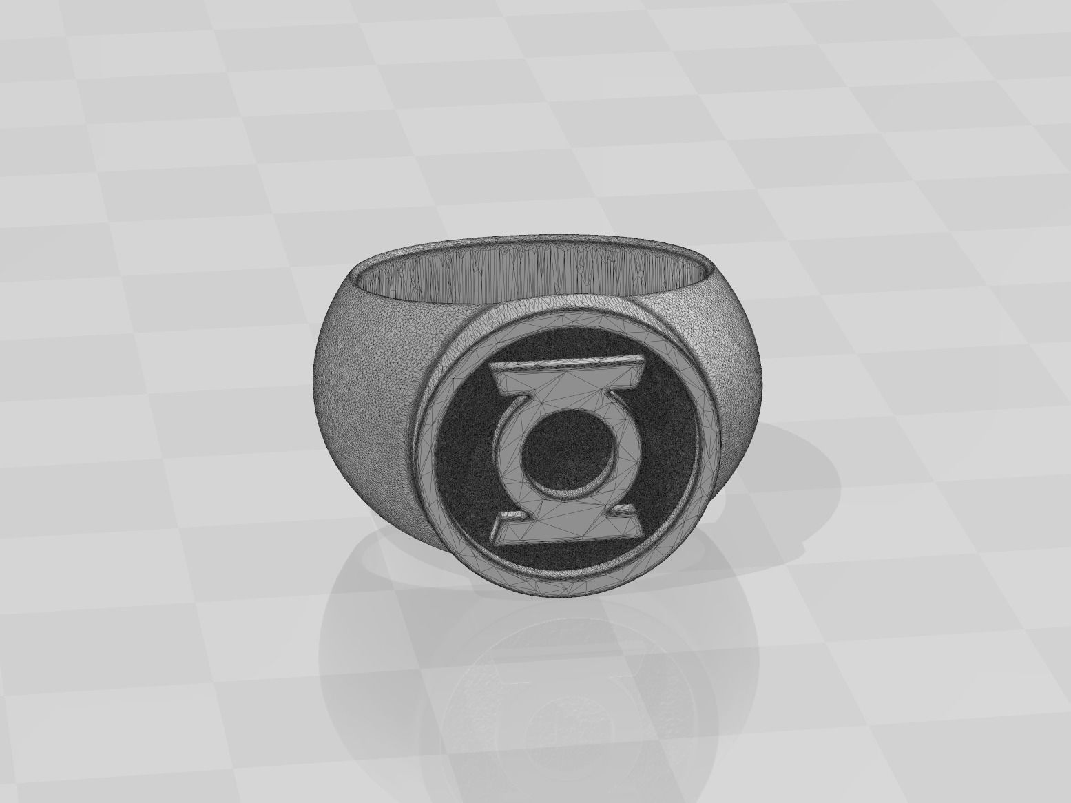 Green Lantern Ring 3D print model_10