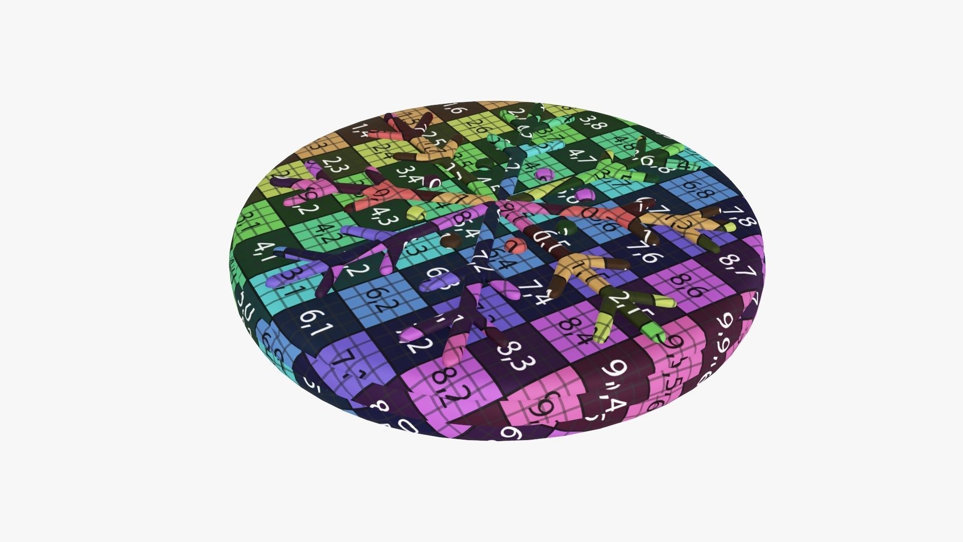 Cookie snowflake Christmas 02 3D model_12