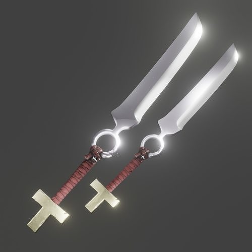 Dagger Blessdag Low-poly 3D model