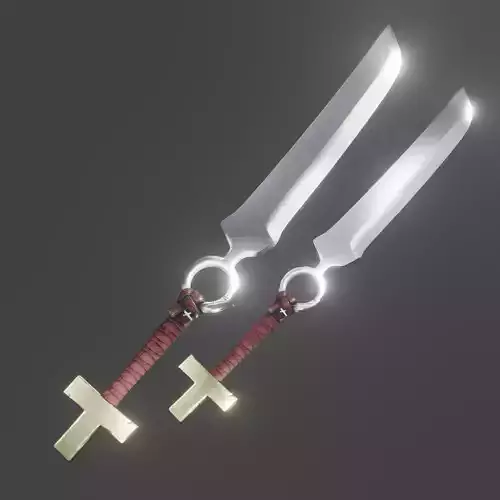 Dagger Blessdag Low-poly 3D model