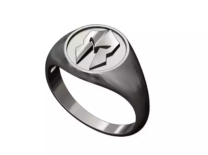 Spartan helmet signet ring