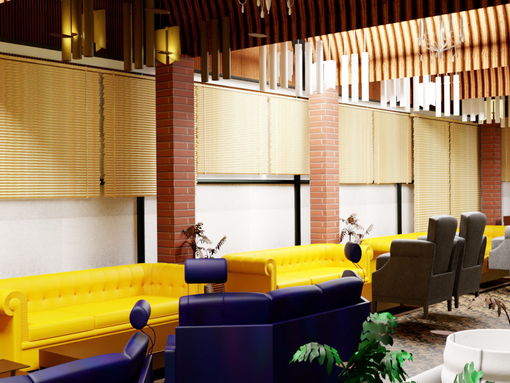 cafe bar 2020 3D model_8