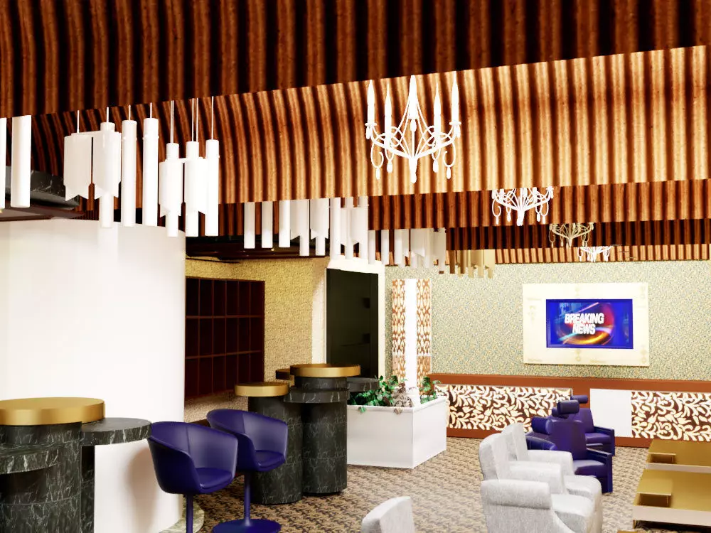 cafe bar 2020 3D model_0