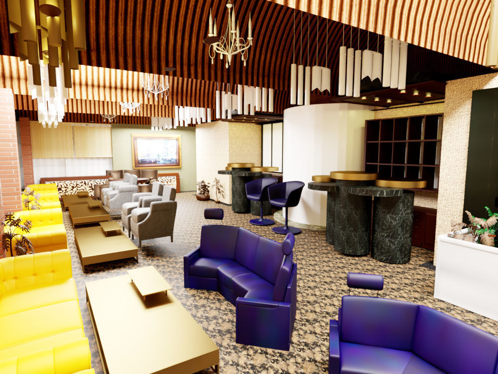 cafe bar 2020 3D model_3