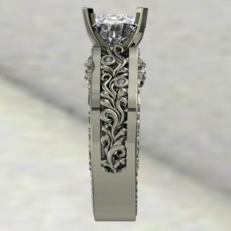 Vintage Ring 3D print model_4