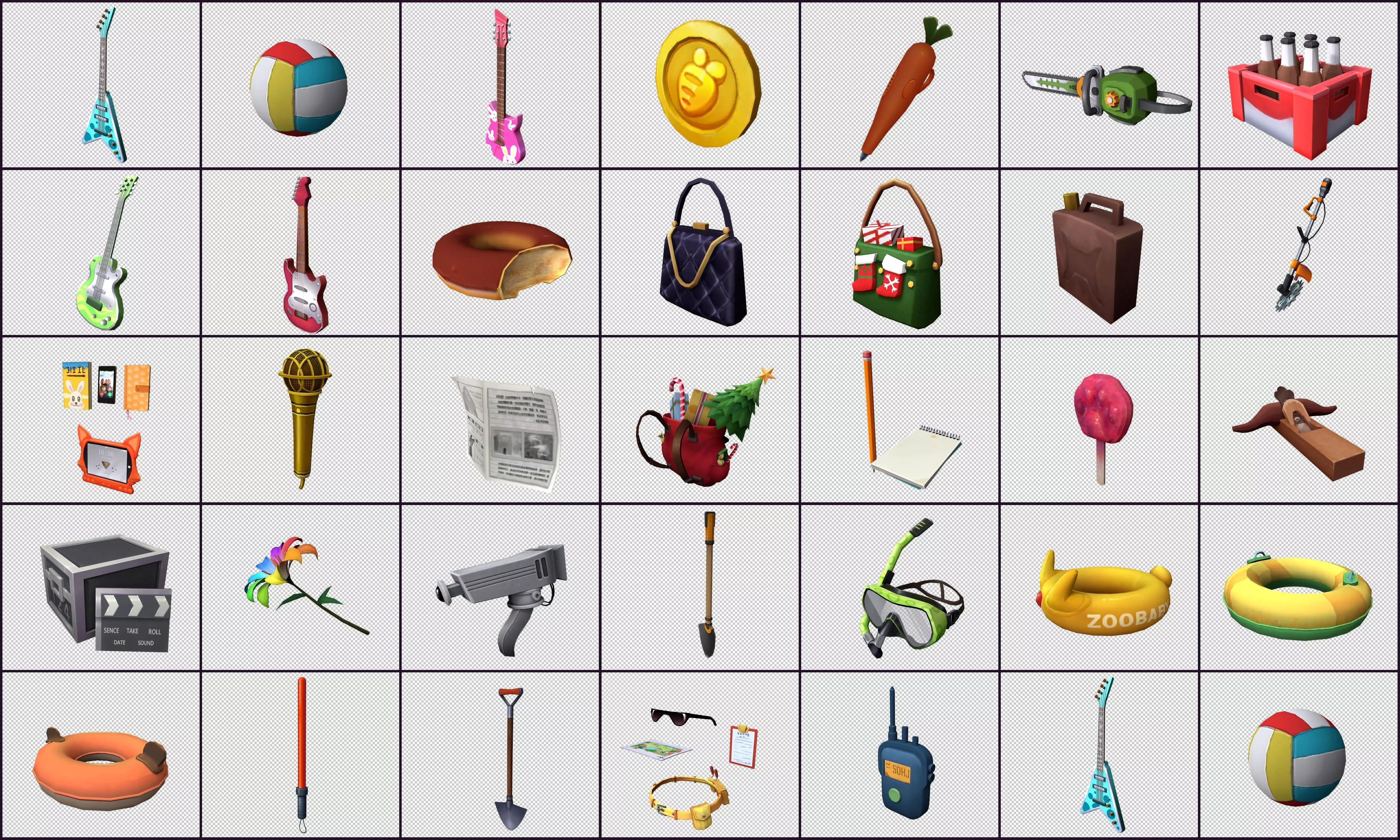 Cartoon - Objects Low-poly 3D model_0